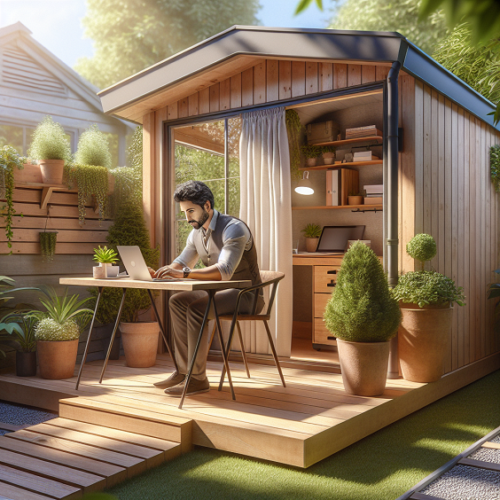 Wallingford backyard Office Builders